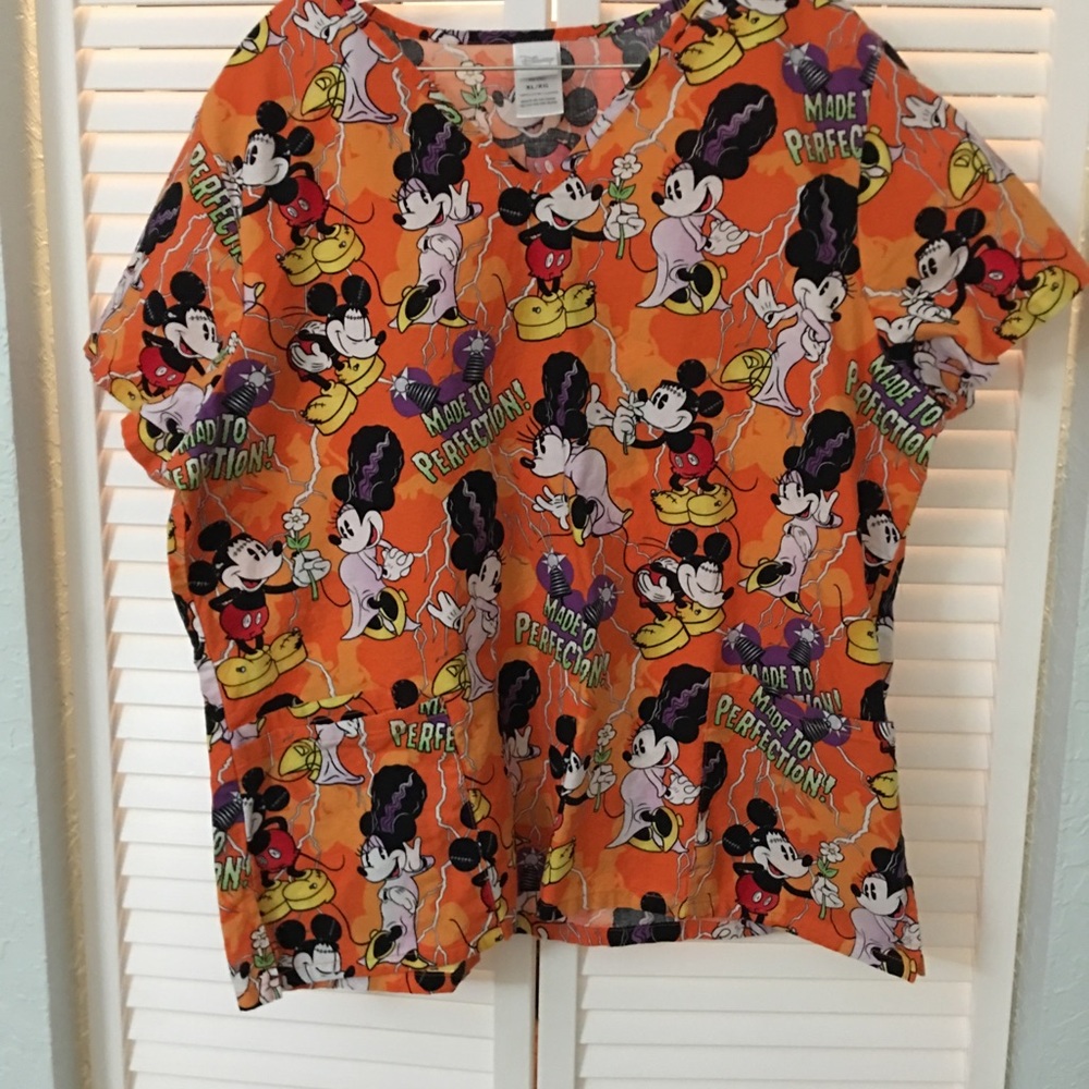 Disney Halloween Scrub Top
